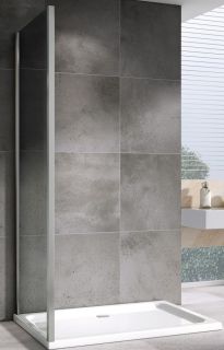 Душевая стенка ABBER Schwarzer Diamant 100см хром S100